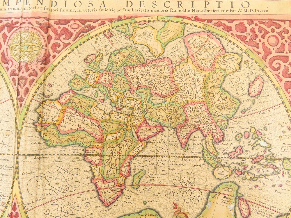 神戸 古本買取 古書出張買取 メルカトル 世界図 古地図