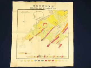 中国 青島市街地質図