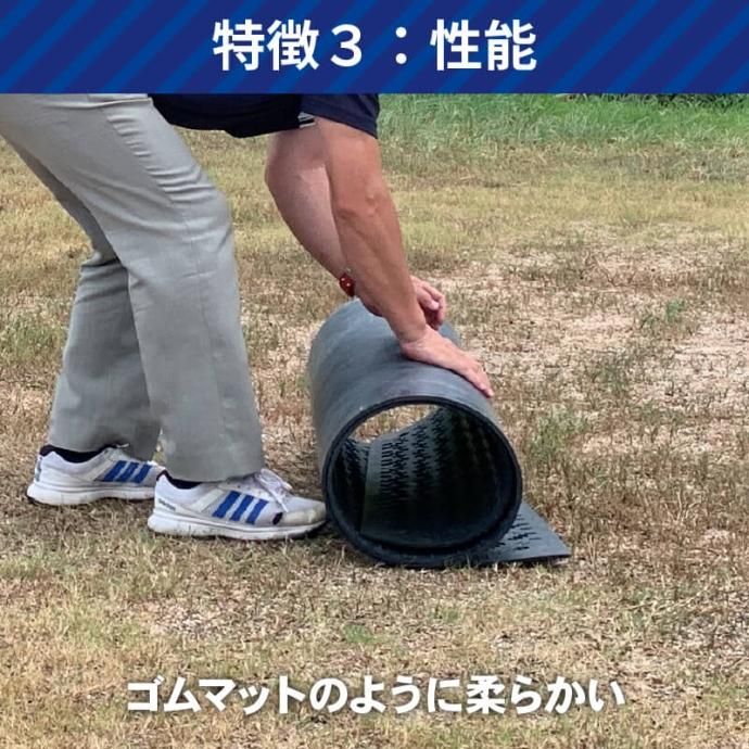 合成ゴムマットフィットくん36 板厚6mm 10kg 滑り止め片面タイプ 黒