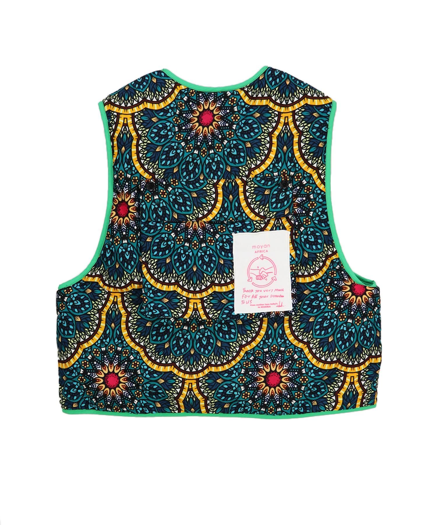 モヤンエクリ　AFRICA REVERSIBLE PADDED VEST AFRICA REVERSIBLE PADDED VEST