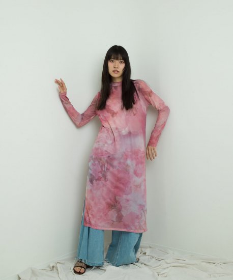 <img class='new_mark_img1' src='https://img.shop-pro.jp/img/new/icons14.gif' style='border:none;display:inline;margin:0px;padding:0px;width:auto;' />sheer flower print dress