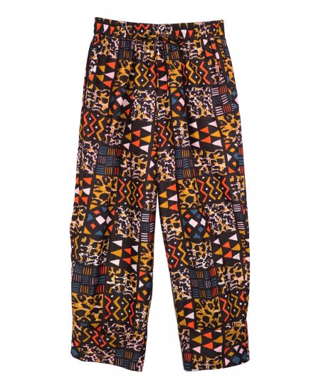 <img class='new_mark_img1' src='https://img.shop-pro.jp/img/new/icons14.gif' style='border:none;display:inline;margin:0px;padding:0px;width:auto;' />AFRICA ROLLUP PANTS/AFRICAN  PATCHWORK(BROWN)3ǯݥоݳ