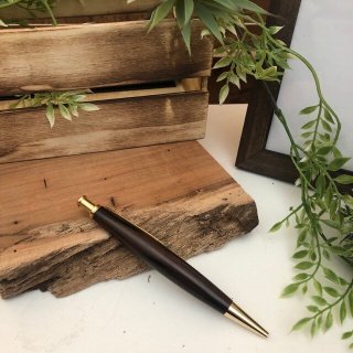 【黒檀】木製ボールペン(ノック式)