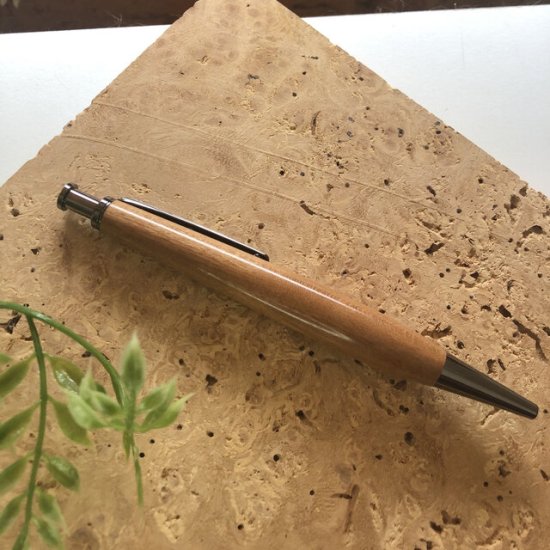 山桜】木製ボールペン(ノック式) - 木製ボールペン 日本製の高級な天然