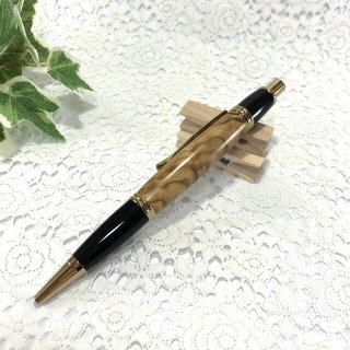 【オリーブ】木製ボールペンノック式