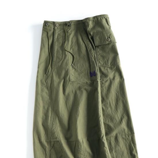 NEEDLES / STRING FATIGUE SKIRT *BACK SATEEN