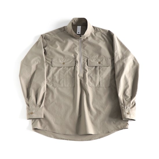DESCENTE PAUSE / STAND COLLAR PULLOVER SHIRT