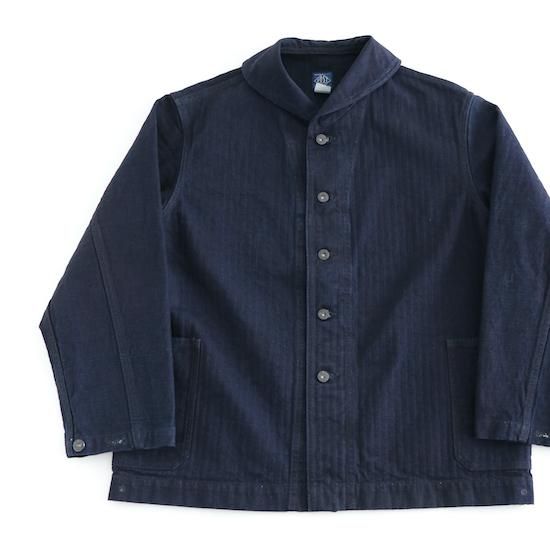 POST O'ALLS / NAVY-BLU-R *Herringbone Denim