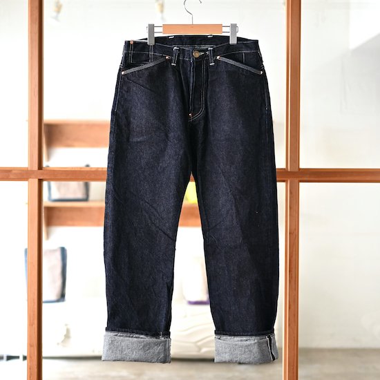 ◇即決[3]濃紺 TENDER Co. TYPE 129 Slim Straight スリム