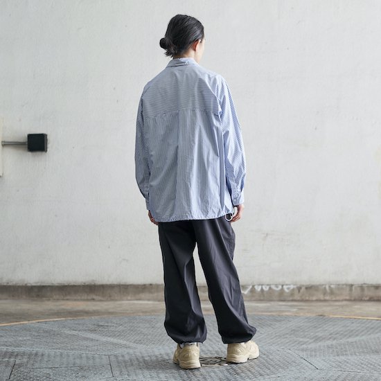 FreshService / CORPORATE STRPE ANORAK SHIRT