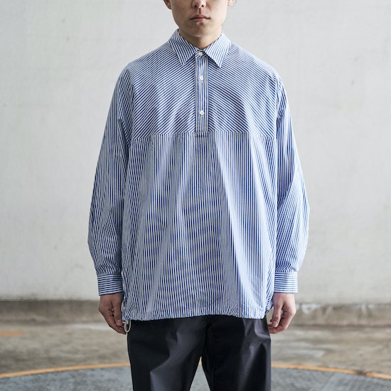 FreshService / CORPORATE STRPE ANORAK SHIRT