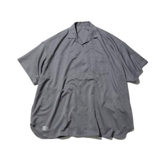 トップス \"COOLFIBER OPEN COLLAR S/S SHIRT\" Fresh Service COOLFIBER OPEN COLLAR S/S SHIRT [BLACK