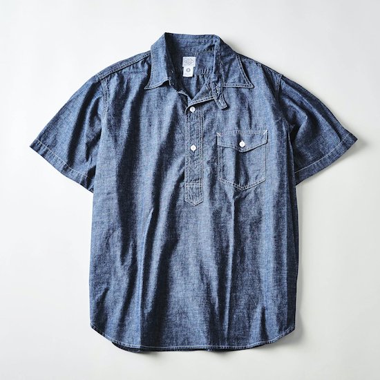 POST O'ALLS / NAVY CUT S/S *Classic Chambray