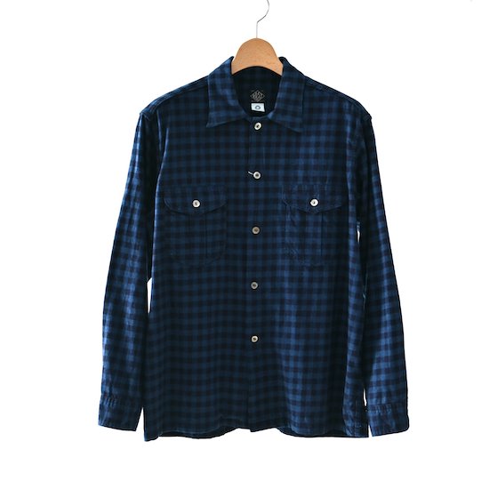 POST O'ALLS / New Shirt *Cotton Flannel Indigo Check
