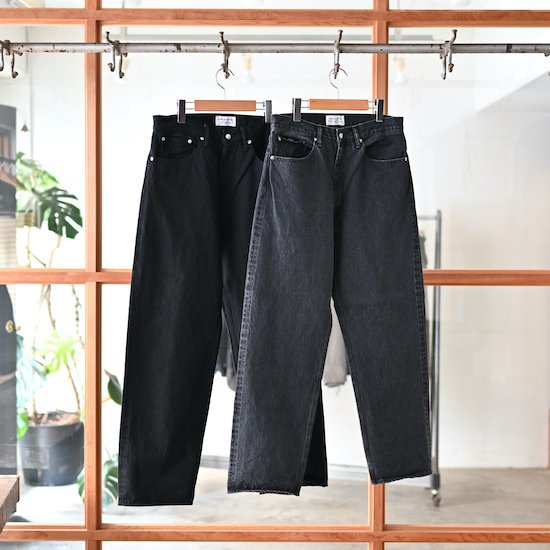 ENDS and MEANS / 5 Pockets Denim *Washed Black - herbie ONLINE SHOP