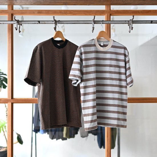 ENDS and MEANS / Horizontal Stripe Pocket Tee
