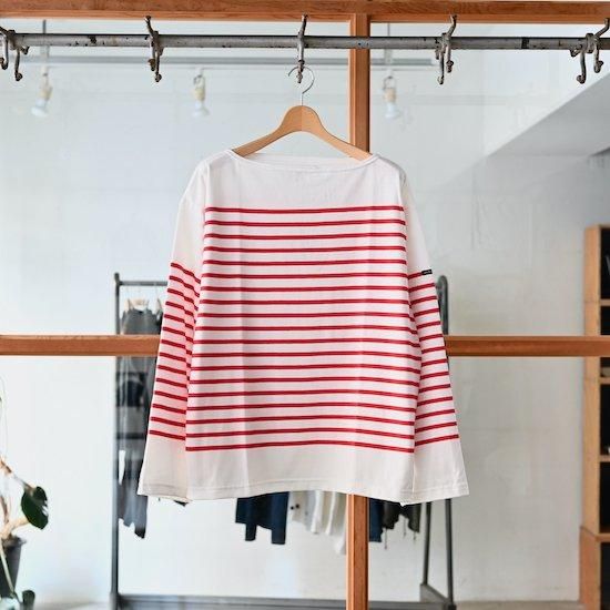 outil tricot aast WHITE / TOMATO ウティ c OUTIL (ウティ) / TRICOT AAST - herbie ONLINE SHOP