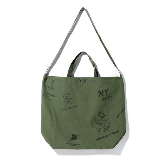 ENGINEERED GARMENTS / CARRY ALL TOTE *GRAFFITI PRINT RIPSTOP
