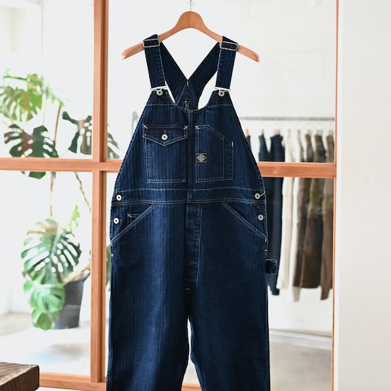 POST O'ALLS / No.2 Overalls *Herringbone Denim / Double indigo