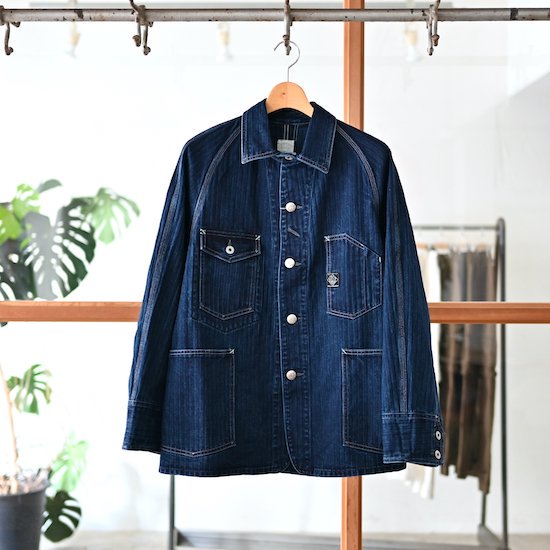 POST O'ALLS / Engineers' Jacket *Herringbone Denim / Double indigo