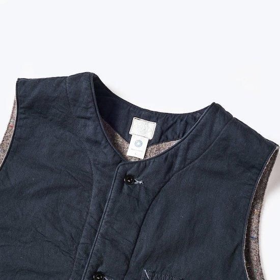 【新品未使用】POST OʼALLS/1 Pocket Vest(23FW) POST O'ALLS / 1 Pocket Vest *vintage twill w/trashed wool