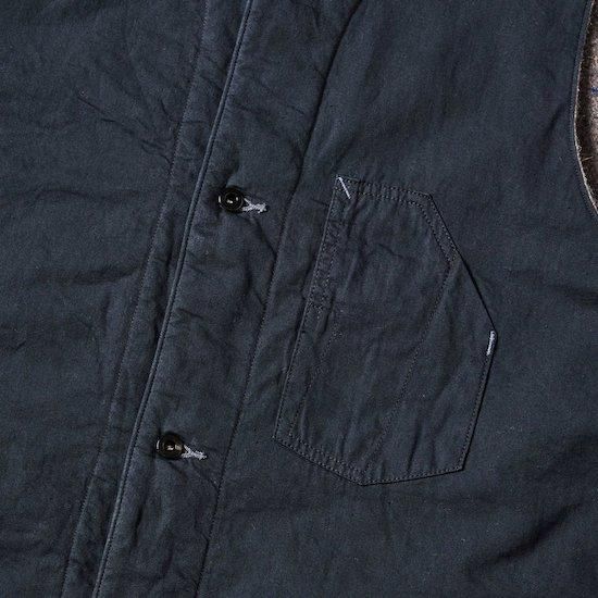 POST O'ALLS / 1 Pocket Vest *vintage twill w/trashed wool