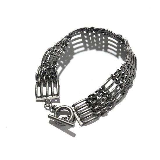 POST O'ALLS / POST Bracelet #3 Brass Flat Black - herbie