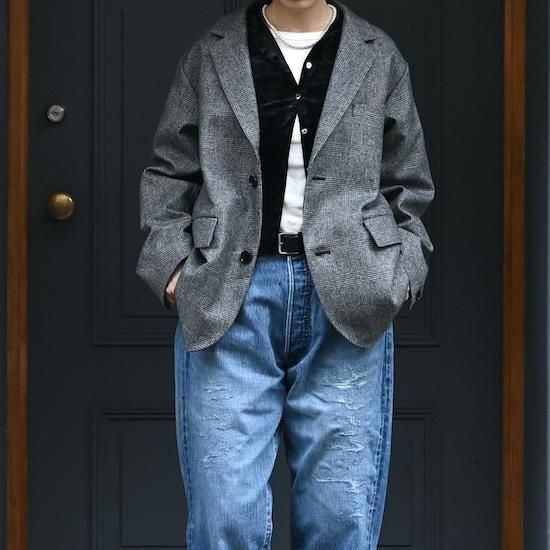 Oblada / UNCONSTRUCTION JACKET(GLEN CHECK)