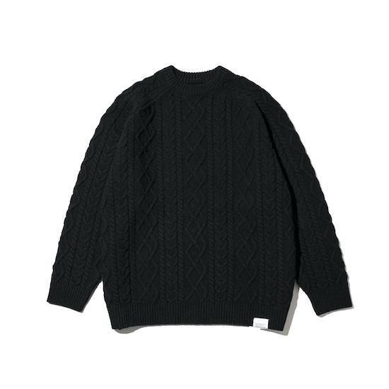 FreshService / SHETLAND WOOL x SOLOTEX® TECH FISHERMAN SWEATER
