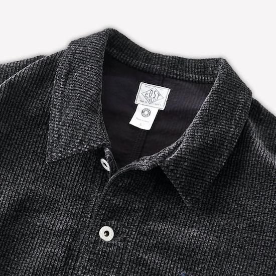 POST O'ALLS / POS-TRAVAIL 2 *WIDEWALE CORDS PRINTED GREY - herbie