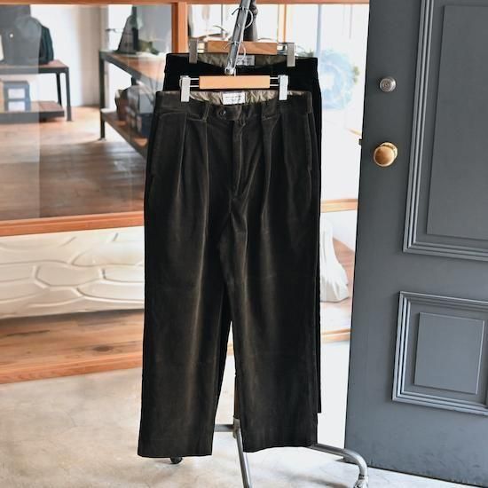 パンツ ENDSandMEANS Grandpa 2TuckWool Trousers ENDS and MEANS エンズアンドミーンズ｜Grandpa 2tuck trousers ブラウン