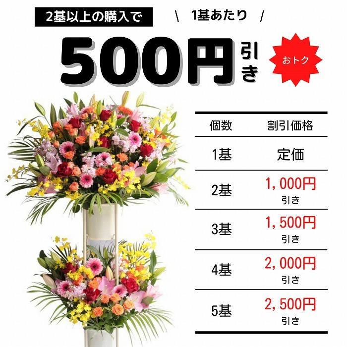 フラワーアレンジメント】 まとめ買い割り引き Mサイズ 当日配達
