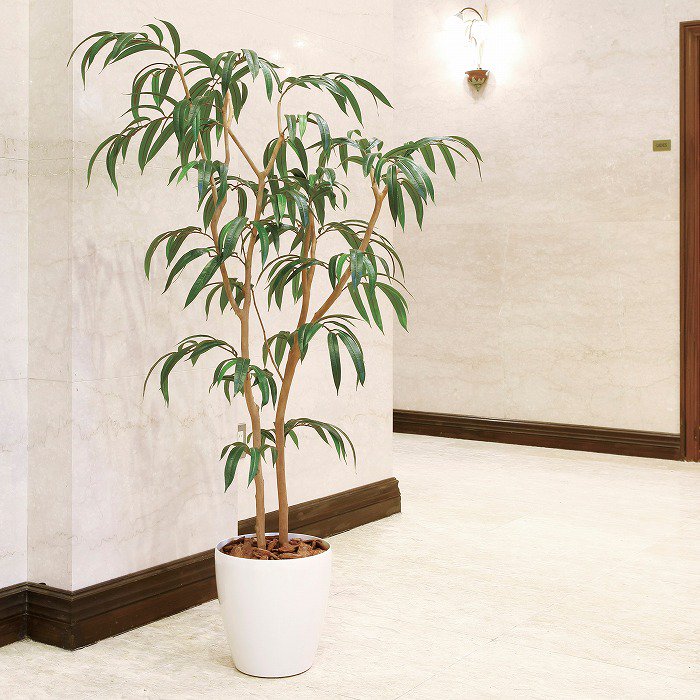 【造花(光触媒)】観葉植物 ショウナンゴム 180cm