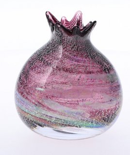 ガラス製　花器 銀彩「幻影」 《artelabo／田中英樹》