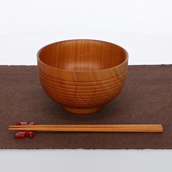 木製 汁椀 14.5cm ヤマザクラ 《児玉工芸／児玉喜輝》 - 三川内焼