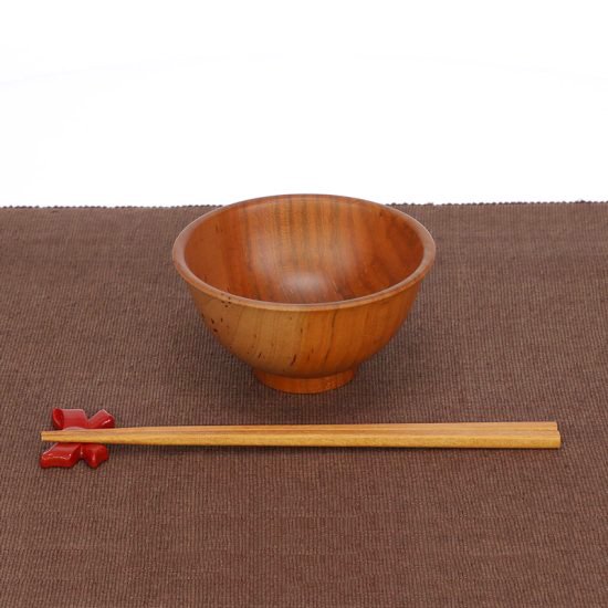 木製 飯椀 12cm ヤマザクラ 《児玉工芸／児玉喜輝》 - 三川内焼