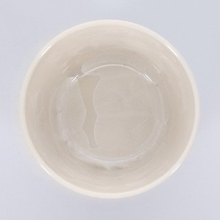 三川内焼　ロックカップ　磁器 結晶釉【白】《五光窯／藤本江里子》