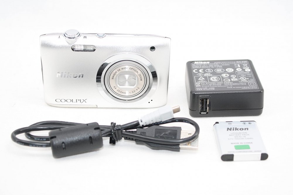 ニコンNikon COOLPIX Affinity A100 シルバー デジカメ - デジタルカメラ