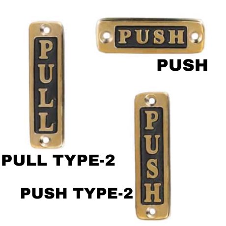 BRASS SIGN "PULL" TYPE-2
ブラスサイン プル タイプ2