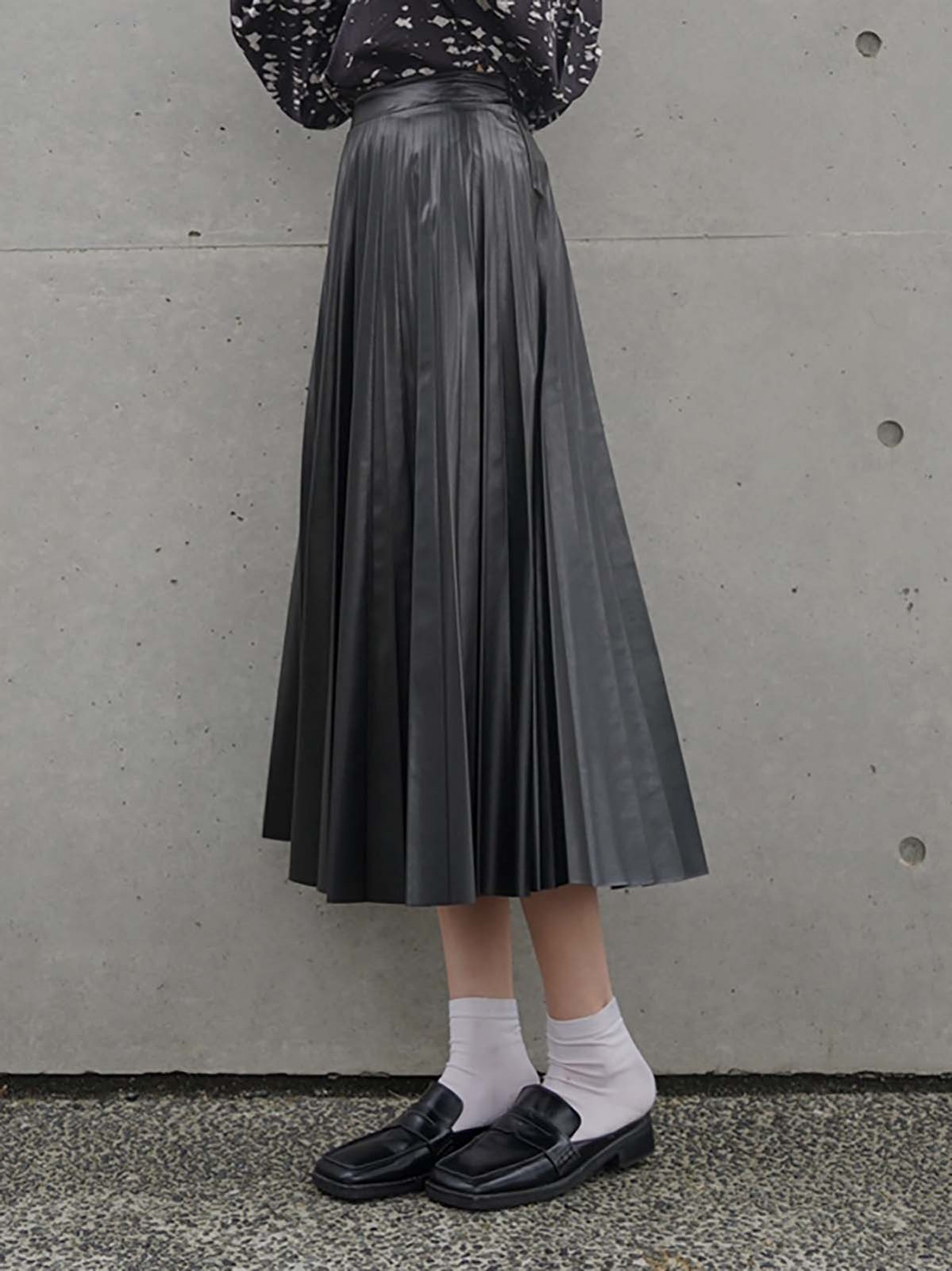 最も優遇 Rosy SKIRT luce ECO ECO LEATHER PEARL SKIRT SKIRT