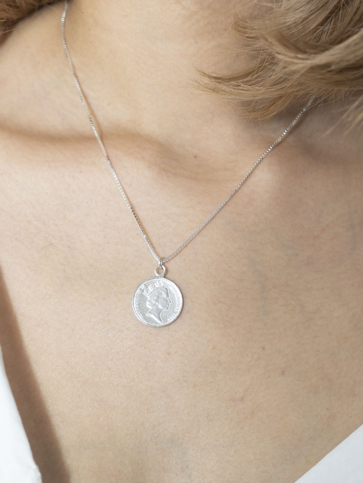 silver925 Coin Necklace -SLV-