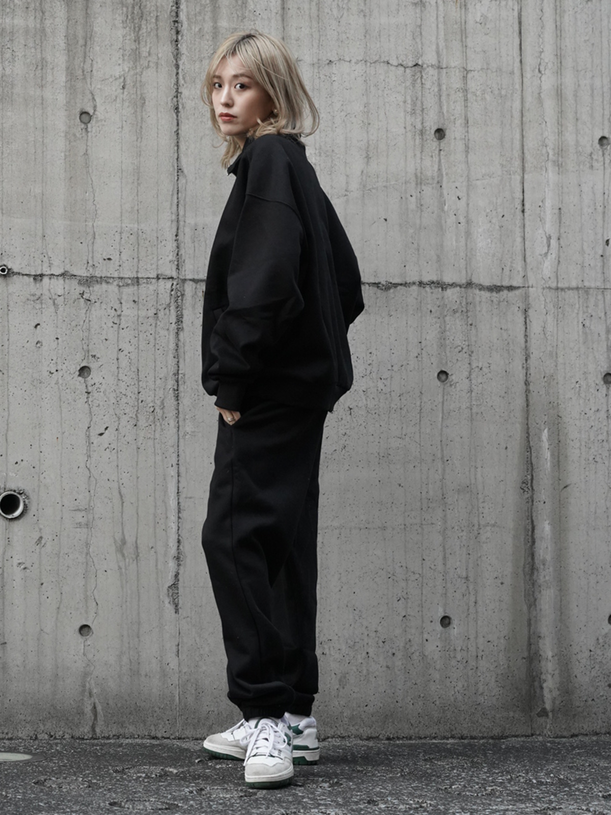 Anorak Sweat SetUp -BLK- - LODIUM