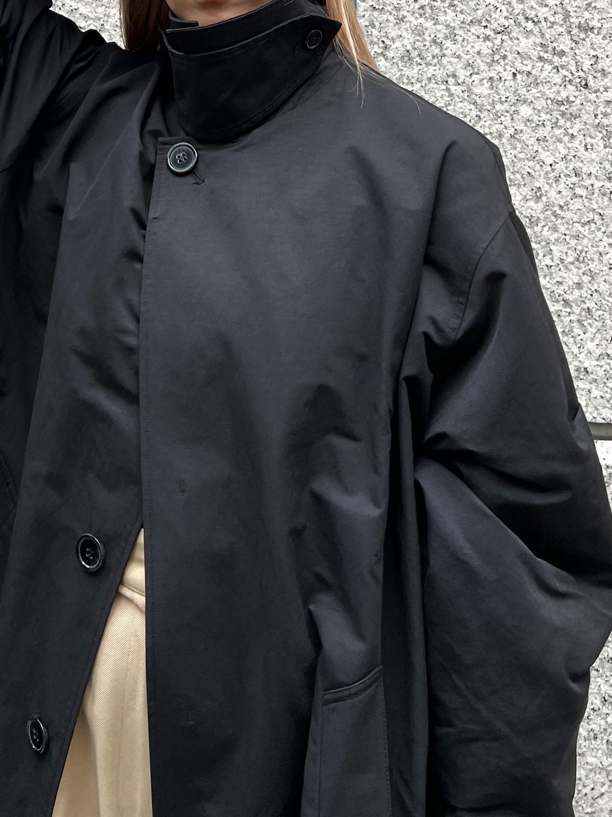 Soutien Collar Coat -BLK- - LODIUM