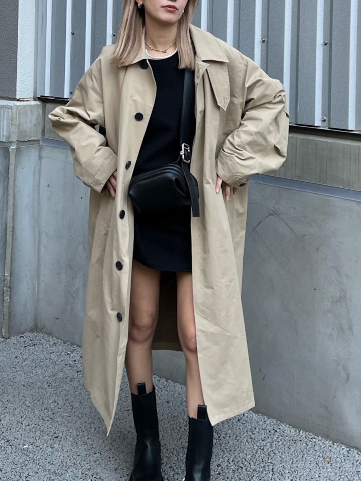 Soutien Collar Coat -BEG- - LODIUM