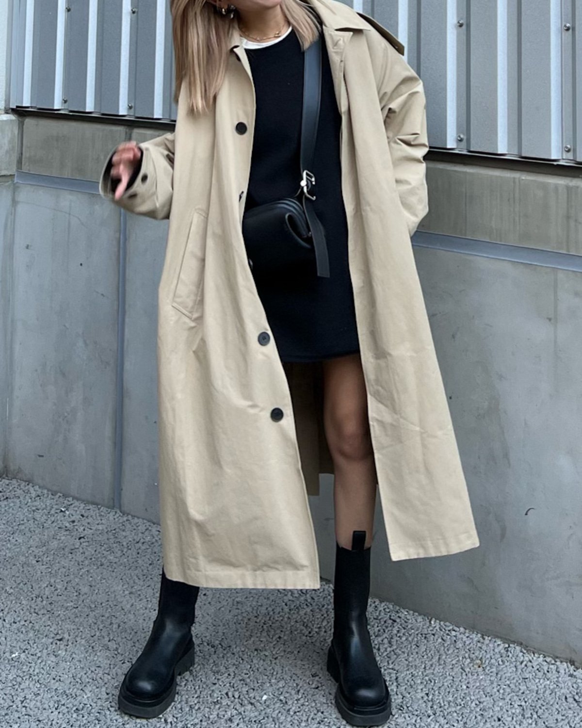 Soutien Collar Coat -BEG- - LODIUM