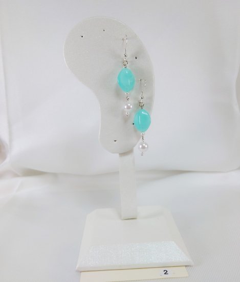№P2 Handmade earrings blue system