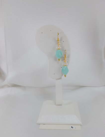 №P6 Handmade earrings blue system
