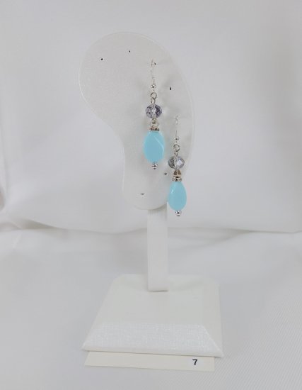 №P7 Handmade earrings blue system