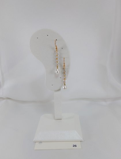 №P26 Handmade earrings Pearl type