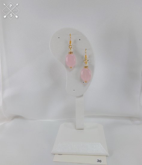 №P36 Handmade earrings Pink